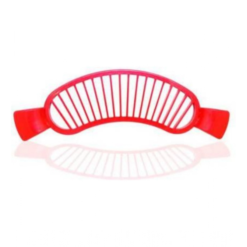 Pack of 8_Banana Slicer Cutter And Chopper – Plastic Fruit Slicers for Salads (Color: Assorted )