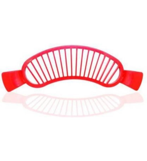 Pack of 8_Banana Slicer Cutter And Chopper – Plastic Fruit Slicers for Salads (Color: Assorted )