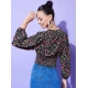 Women's Polyester Floral Long Sleeves Top (Multicolor) Women's Polyester Floral Long Sleeves Top (Multicolor)