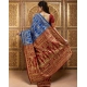 Women's Silk Blend Zari Weaving Saree With Unstitched Blouse 5.5Mtr (Blue) Women's Silk Blend Zari Weaving Saree With Unstitched Blouse 5.5Mtr (Blue)