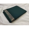 Women's Crepe Chit Pallu Solid Saree With Unstitched Blouse 5.5Mtr (Bottle Green) Women's Crepe Chit Pallu Solid Saree With Unstitched Blouse 5.5Mtr (Bottle Green)