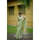 Women's Faux_Banarasi Lining Pattern Saree With Unstitched Blouse 5.5Mtr (Light_Green) Women's Faux_Banarasi Lining Pattern Saree With Unstitched Blouse 5.5Mtr (Light_Green)