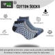 3_Pair Set Unisex Casual Cotton Printed Low Cut Socks (Multicolor)
