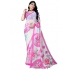 Women's Georgette Floral Printed Saree With Unstitched Blouse 5.5Mtr (Pink) Women's Georgette Floral Printed Saree With Unstitched Blouse 5.5Mtr (Pink)