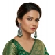Women's Zinc Alloy Gold Plated Chandbali Earrings (Multicolor) Women's Zinc Alloy Gold Plated Chandbali Earrings (Multicolor)