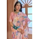 Women's Printed Cotton Linen Saree withPrinted Saree With Unstitched Blouse (Pink , 5-6Mtrs) Women's Printed Cotton Linen Saree withPrinted Saree With Unstitched Blouse (Pink , 5-6Mtrs)