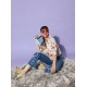 Women's Polyester Floral 3-4th Sleeves Shrug (Multicolor) Women's Polyester Floral 3-4th Sleeves Shrug (Multicolor)