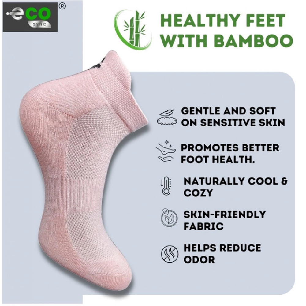 4_Pair Set Unisex Casual Cotton Printed Ankle Length Socks (Multicolor)