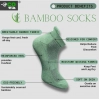 4_Pair Set Unisex Casual Cotton Printed Ankle Length Socks (Multicolor)