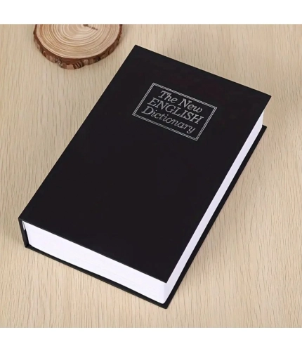 Secret Book Safe with Number Locker (Black)
