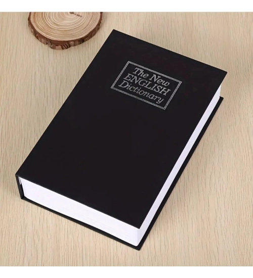 Secret Book Safe with Number Locker (Black)