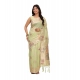 Women's Linen Cotton Printed Saree With Unstitched Blouse 5.5Mtr (Light Green) Women's Linen Cotton Printed Saree With Unstitched Blouse 5.5Mtr (Light Green)