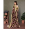 Women's Chiffon Printed Saree With Unstitched Blouse 5.5Mtr (Beige) Women's Chiffon Printed Saree With Unstitched Blouse 5.5Mtr (Beige)