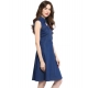 Women's Denim Solid Sleeveless Dress (Navy Blue) Women's Denim Solid Sleeveless Dress (Navy Blue)