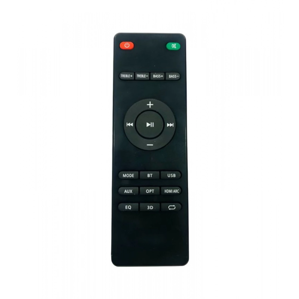 Ecomoye Home Theatre Remote No. 1207, Compatible/Replacement for Boat Home Theatre System Remote Control, Black (Exactly Same Remote will Only Work)