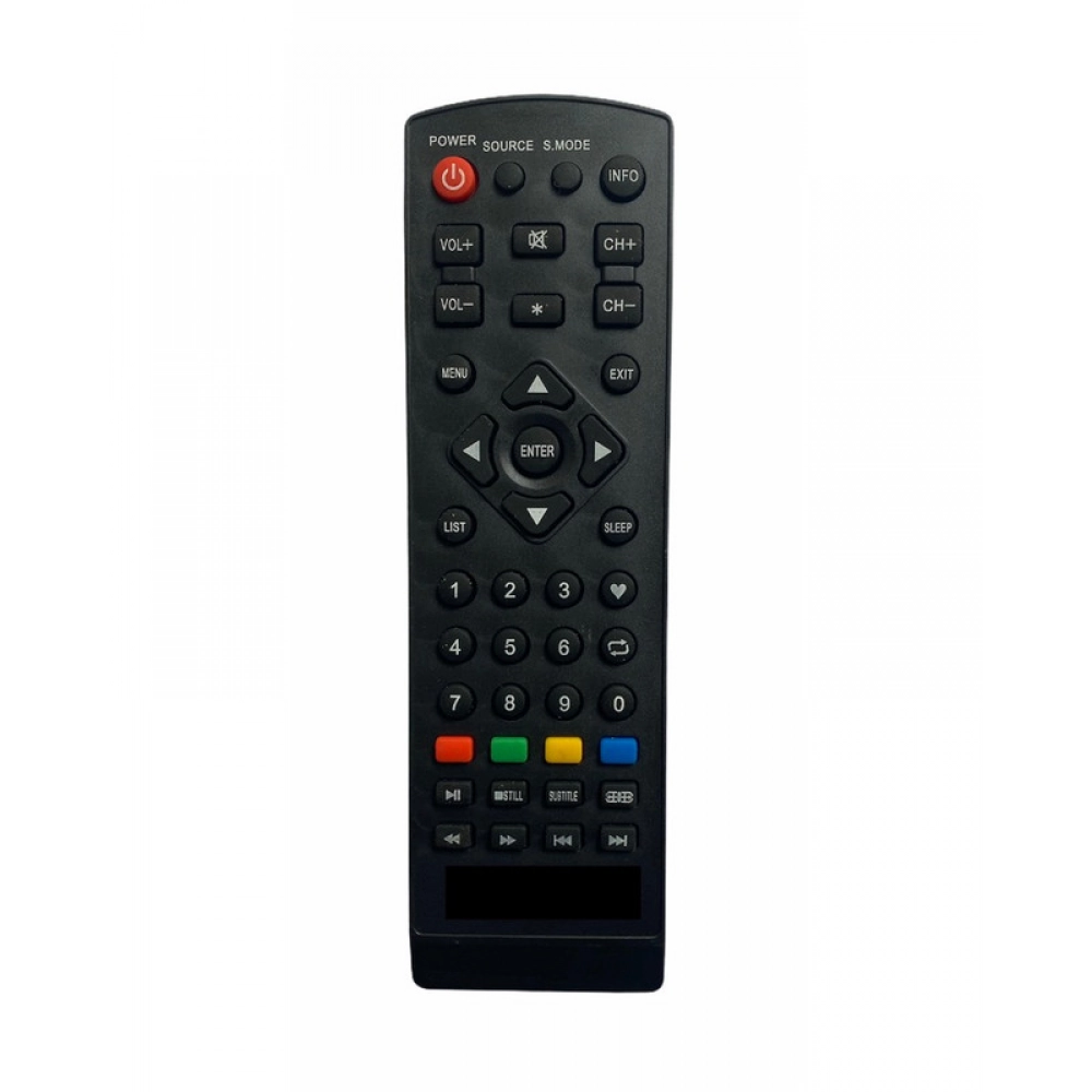 Ecomoye LCD/LED Remote No. MX09, Compatible/Replacement for Micromax LCD/LED TV Remote Control, Black (Exactly Same Remote will Only Work)