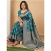 Women's Silk Blend Printed Saree With Unstitched Blouse 5.5Mtr (Sea Green) Women's Silk Blend Printed Saree With Unstitched Blouse 5.5Mtr (Sea Green)