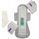 Pack of_12 Pcs Cotton Green wave Anion Sanitary Pads with Wings (White)