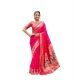 Women's Silk Blend Woven Saree With Unstitched Blouse 5.5 Mtr (Pink) Women's Silk Blend Woven Saree With Unstitched Blouse 5.5 Mtr (Pink)