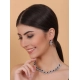 Women's Brass Silver Plated Necklace set (Blue) Women's Brass Silver Plated Necklace set (Blue)