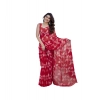 Women's Chiffon Printed Saree With Unstitched Blouse 5.5Mtr (Red) Women's Chiffon Printed Saree With Unstitched Blouse 5.5Mtr (Red)