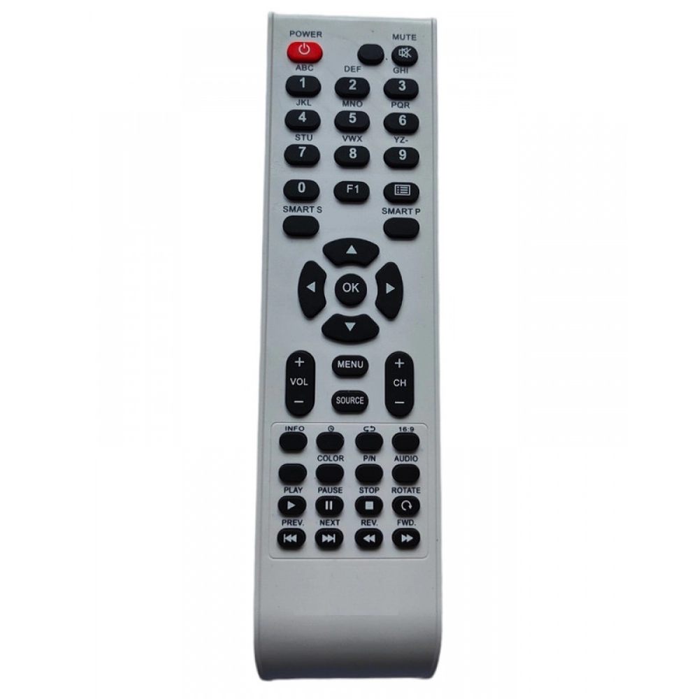 Ecomoye LCD/LED Remote No. RCA06, Compatible/Replacement for Vu LCD/LED TV Remote Control, Black (Exactly Same Remote will Only Work)