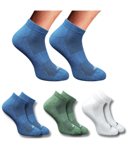 3_Pair Set Unisex Casual Cotton Printed Low Cut Socks (Multicolor)