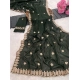 Women's Georgette Embroidered Saree With Unstitched Blouse 5.5Mtr (Green) Women's Georgette Embroidered Saree With Unstitched Blouse 5.5Mtr (Green)
