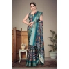 Women's Cotton Silk Printed Saree With Unstitched Blouse 5.5Mtr (Blue) Women's Cotton Silk Printed Saree With Unstitched Blouse 5.5Mtr (Blue)