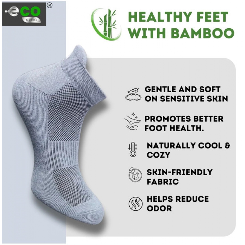 4_Pair Set Unisex Casual Cotton Printed Ankle Length Socks (Multicolor)