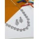 Women's Brass Silver Plated Necklace set (Pink) Women's Brass Silver Plated Necklace set (Pink)