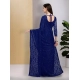 Women's Net Self Design Saree With Unstitched Blouse 5.5Mtr (Navy Blue) Women's Net Self Design Saree With Unstitched Blouse 5.5Mtr (Navy Blue)