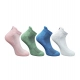 4_Pair Set Unisex Casual Cotton Printed Ankle Length Socks (Multicolor)