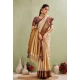 Women's Silk Blended Jaquard Woven Saree With Unstitched Blouse 5.5Mtr (Beige) Women's Silk Blended Jaquard Woven Saree With Unstitched Blouse 5.5Mtr (Beige)