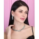 Women's Brass Silver Plated Necklace set (Turquoise) Women's Brass Silver Plated Necklace set (Turquoise)