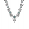 Women's Brass Silver Plated Necklace set (Turquoise) Women's Brass Silver Plated Necklace set (Turquoise)