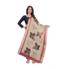 Dropship Women's chanderi silk  Printed Dupatta (Beige, Length: 2 Mtr)