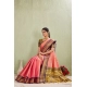 Women's Silk Blended Jaquard Woven Saree With Unstitched Blouse 5.5Mtr (Pink) Women's Silk Blended Jaquard Woven Saree With Unstitched Blouse 5.5Mtr (Pink)