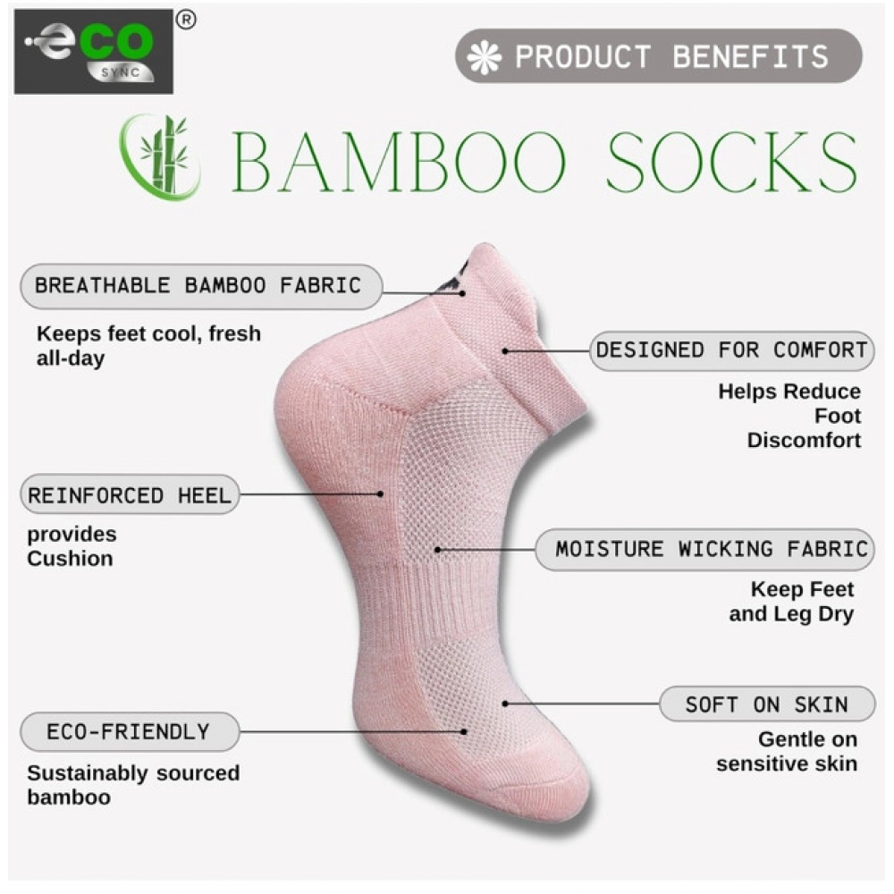 4_Pair Set Unisex Casual Cotton Printed Ankle Length Socks (Multicolor)