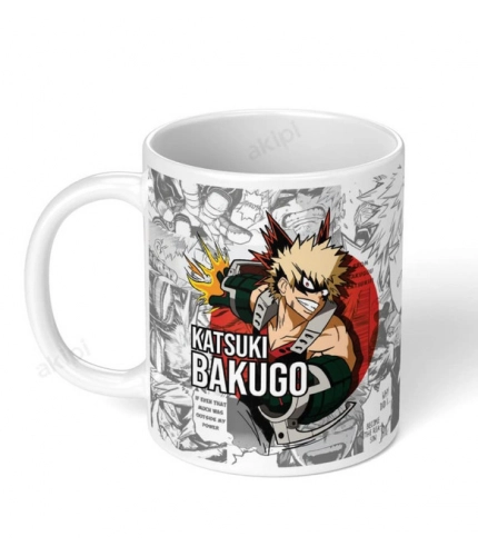 Anime Katsuki Bakugo Ceramic Printed Coffee Mug (White)