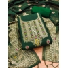 Women's Banarasi Silk Printed Unstitched Salwar Suit Material With Dupatta (Bottle Green, 3Mtrs) Women's Banarasi Silk Printed Unstitched Salwar Suit Material With Dupatta (Bottle Green, 3Mtrs)