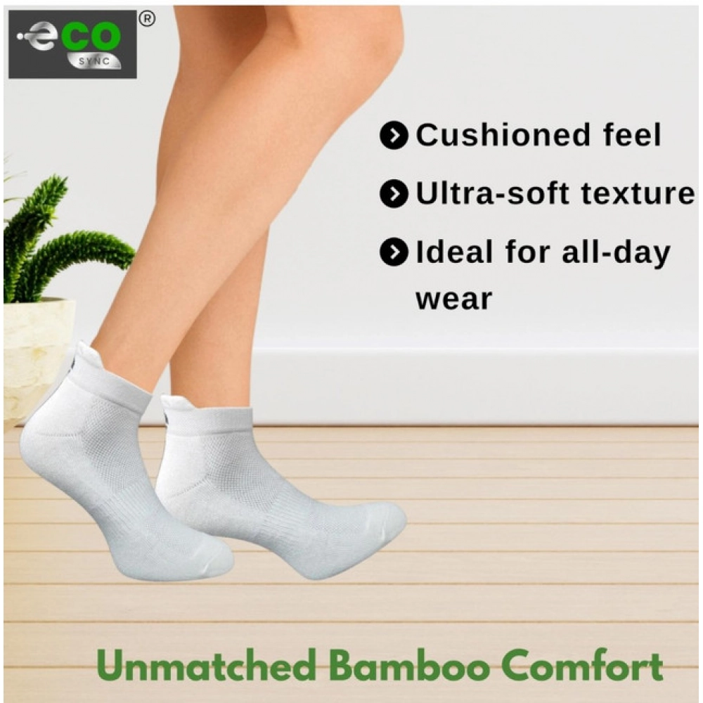 4_Pair Set Unisex Casual Cotton Printed Ankle Length Socks (Multicolor)