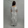 Women's Casual Crepe Half Sleeves Dress (White)