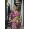 Women's Faux_Tussar Ikat Saree With Unstitched Blouse 5.5Mtr (Green) Women's Faux_Tussar Ikat Saree With Unstitched Blouse 5.5Mtr (Green)