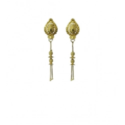 Women's Pack of_2 Brass Gold-Plated Earrings (Gold)