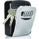 Wall-Mounted ABS Plastic Key Lock Box (Grey-Black )