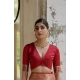 Women's Silk_Blend Ethnic Ikat Pattern Saree With Unstitched Blouse 5.5Mtr (Cream) Women's Silk_Blend Ethnic Ikat Pattern Saree With Unstitched Blouse 5.5Mtr (Cream)