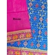 Women's Patola Silk Meena And Zari Woven Saree With Unstitched Blouse 5.5Mtr (Pink)