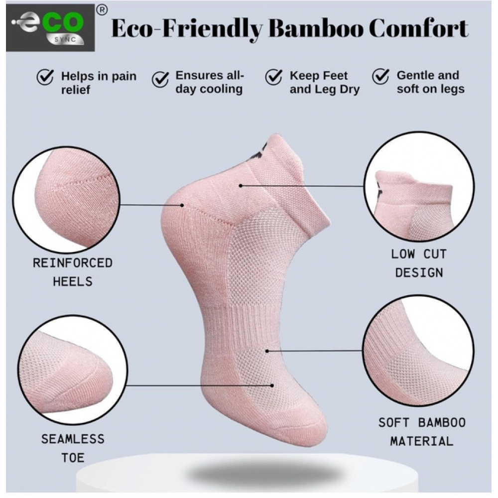 4_Pair Set Unisex Casual Cotton Printed Ankle Length Socks (Multicolor)