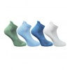 4_Pair Set Unisex Casual Cotton Printed Ankle Length Socks (Multicolor)